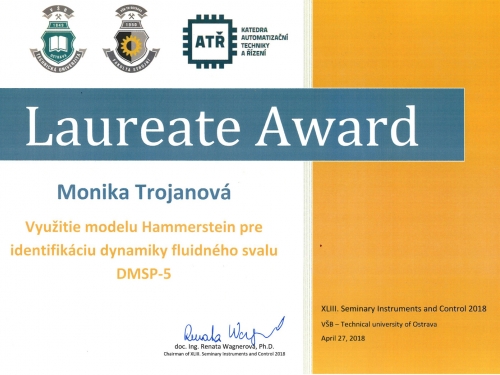 Laureate Award, STOČ 2018